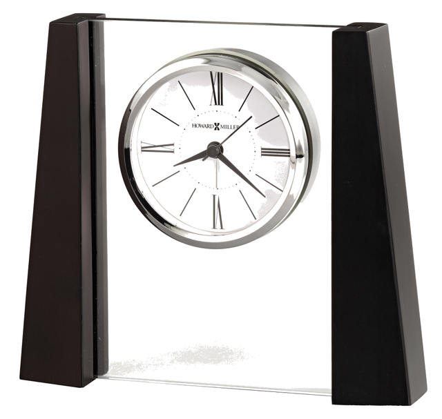 Howard Miller® Dixon Black Satin Tabletop Clock 0