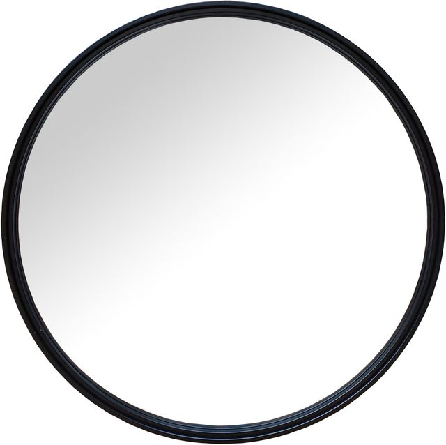 Signature Design by Ashley® Brocky Black Round Accent Mirror-0