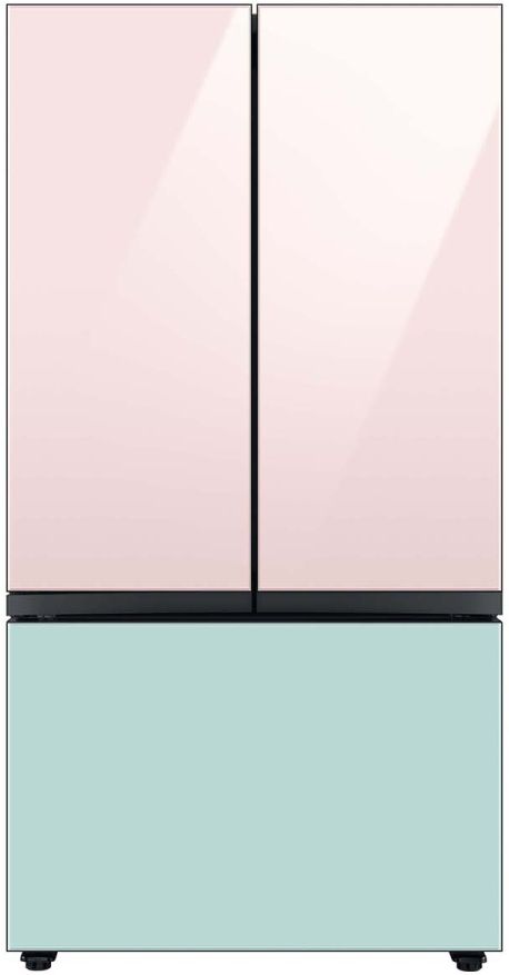 Samsung Bespoke 36" Morning Blue Glass French Door Refrigerator Bottom Panel 5