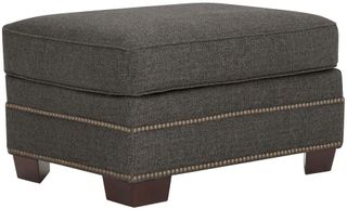 Kevin Charles Fine Upholstery® Foster Sugarshack Dark Brown Ottoman