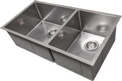 ZLINE Chamonix 36" Undermount Double Bowl DuraSnow® Stainless Steel Kitchen Sink