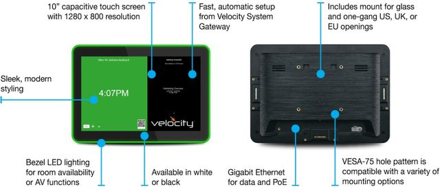 Atlona® Velocity™ Black 10" Touch Panel 4