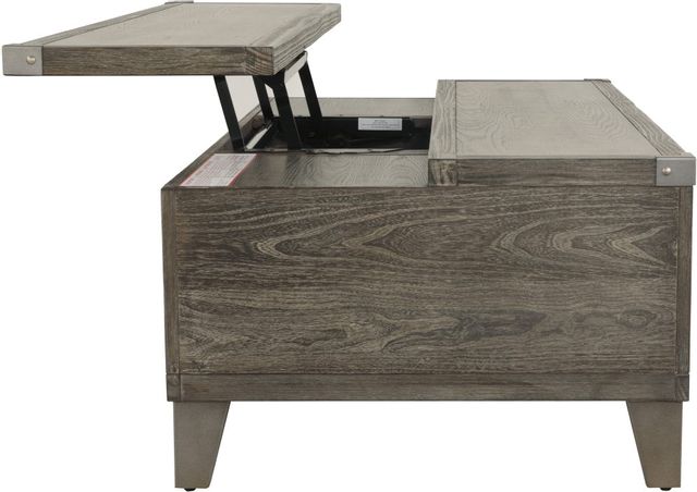 Signature Design by Ashley® Chazney Rustic Brown Lift Top Coffee Table 9