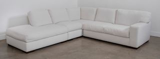 Kevin Charles Fine Upholstery® Veronica 4 Piece Sugarshack Glacier Chaise Sectional