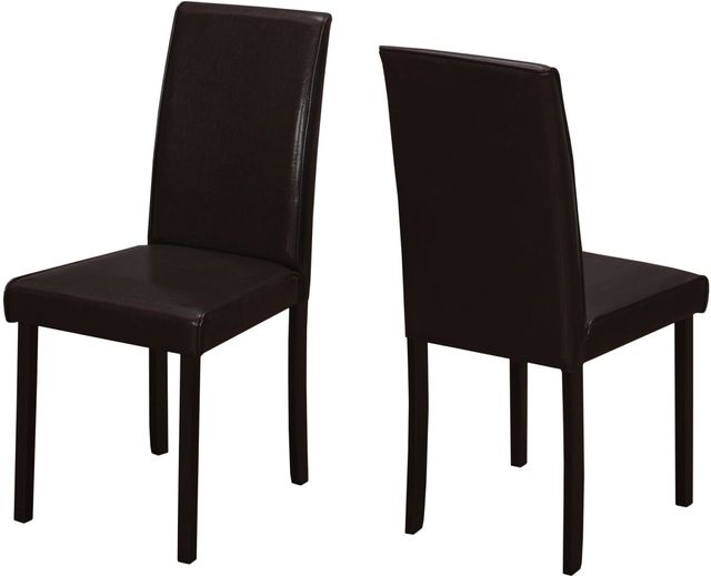 Monarch Specialties Inc. 2 Piece Dark Brown Dining Chairs