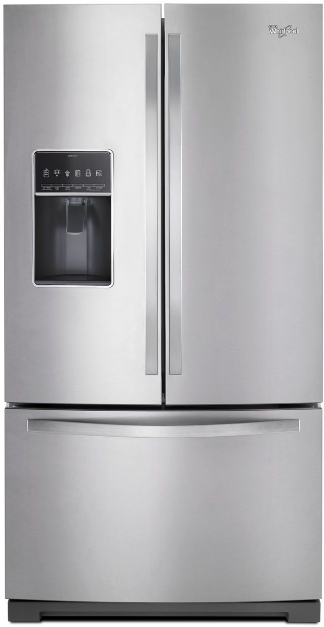Whirlpool® 27. Cu. Ft. French Door Bottom Freezer Refrigerator-Monochromatic Stainless Steel