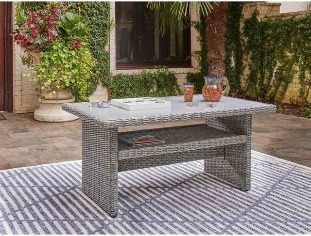 Signature Design by Ashley® Naples Beach Light Gray Outdoor Multi-Use Table 4