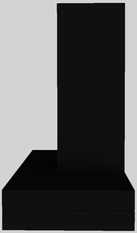 Vent-A-Hood® K Series 36" Black Contemporary Wall Mounted Range Hood 1