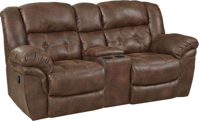 HomeStretch Frontier Power Reclining Loveseat with Console-0