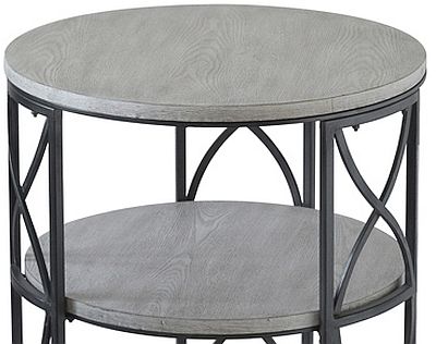 Crestview Collection Springfield Grey & White Accent Table-3