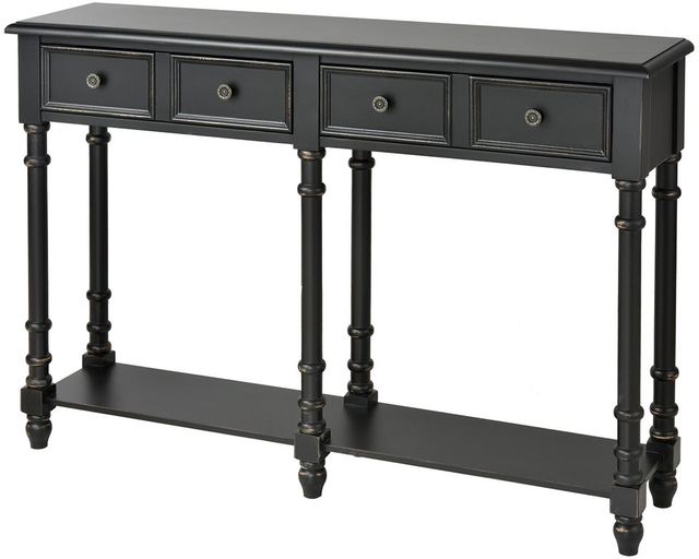 Stein World Hager Antique Black Console Table