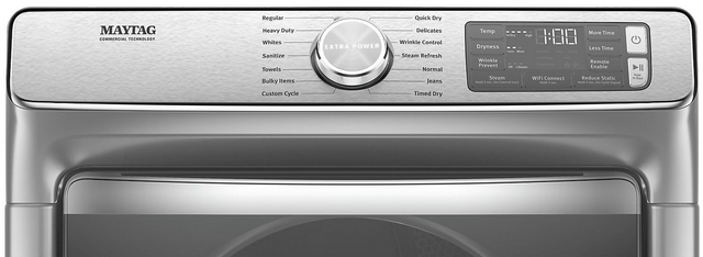 Maytag® 7.3 Cu. Ft. White Front Load Gas Dryer 4