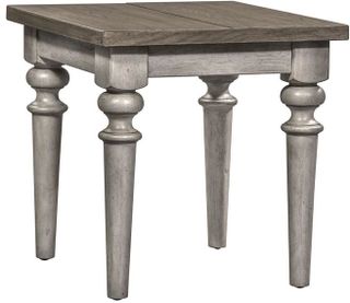 Liberty Furniture Heartland Antique White Rustic End Table