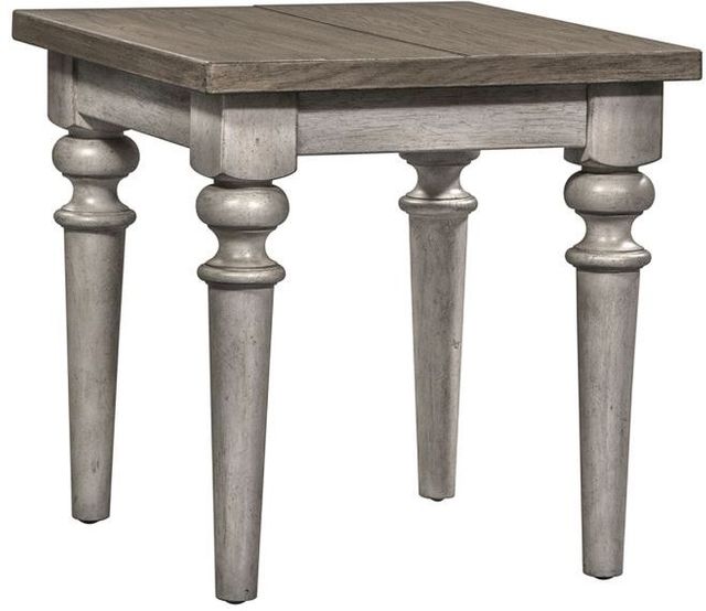 Liberty Furniture Heartland Antique White Rustic End Table-0