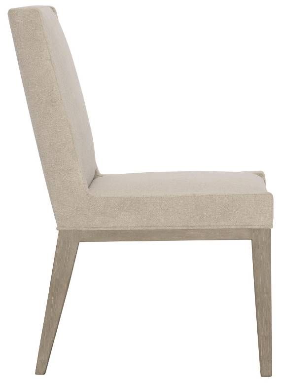 Bernhardt Linea Cerused Greige Side Chair 1