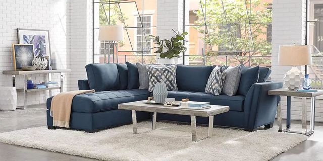 Calvin Heights Sapphire 2 Piece LAF Chaise Sectional-2