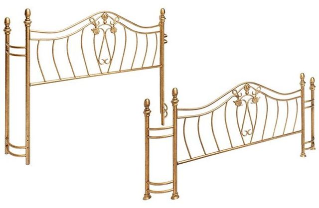 Coaster® Sydney Antique Brushed Gold Queen Bed 4