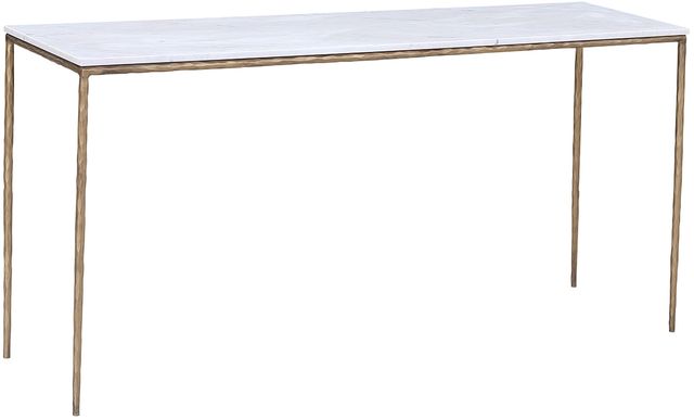 Dovetail Furniture Salas White Console-0