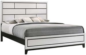 Crown Mark Akerson Chalk King Panel Bed