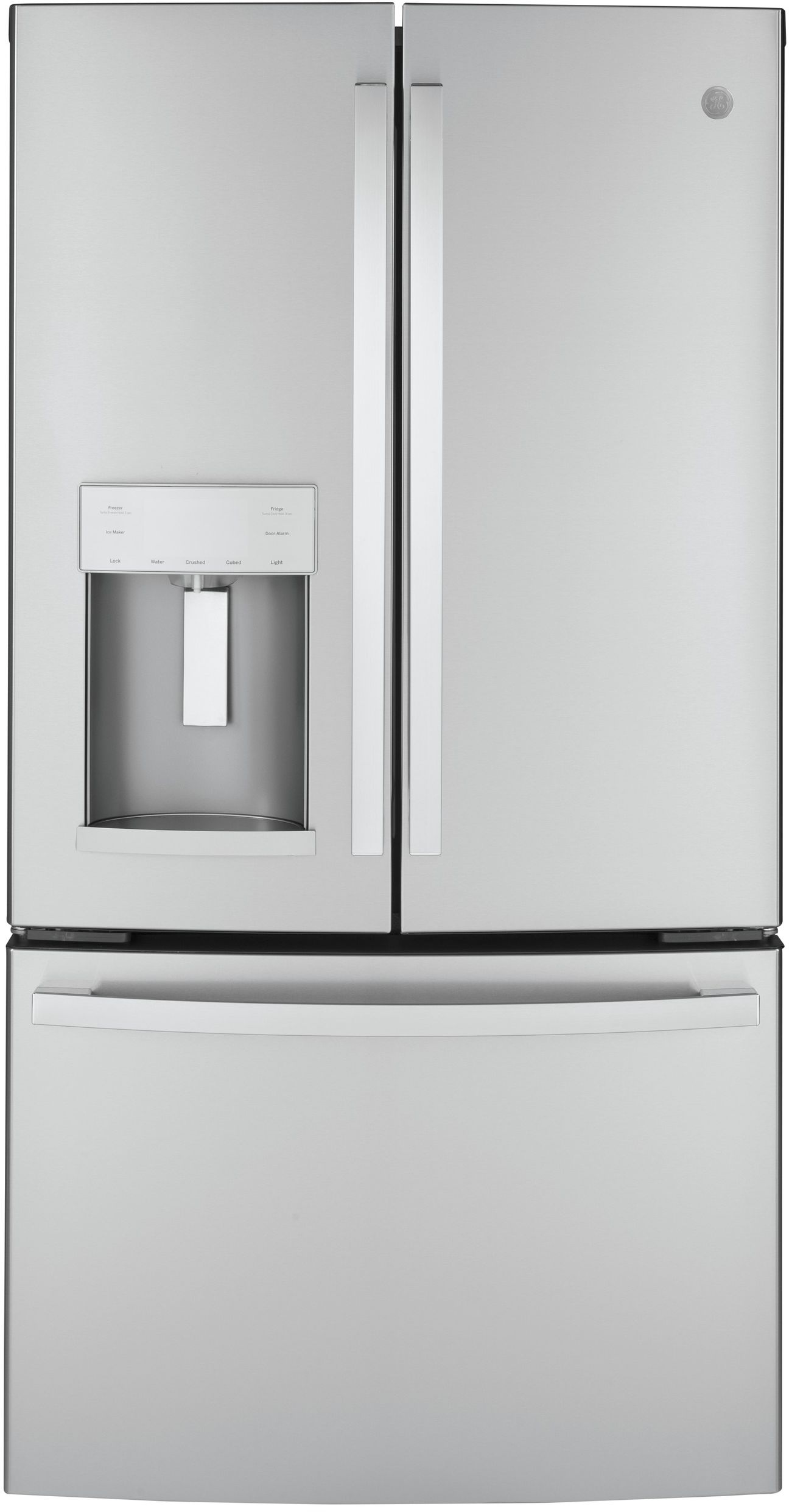 GE® 22.1 Cu. Ft. Fingerprint Resistant Stainless Steel Counter Depth French Door Refrigerator-GYE22GYNFS