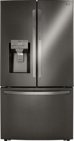 LG 29.7 Cu. Ft. PrintProof™ Black Stainless Steel French Door Refrigerator-LRFDS3016D