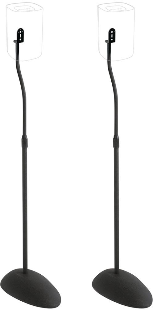 Sanus® Black Adjustable Height Speaker Stands