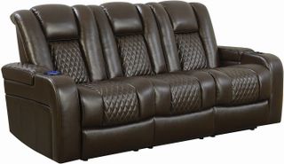 Coaster® Delangelo Brown Power Reclining Sofa