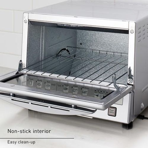 Panasonic® FlashXpress Stainless Steel 4 Slice Toaster Oven 1