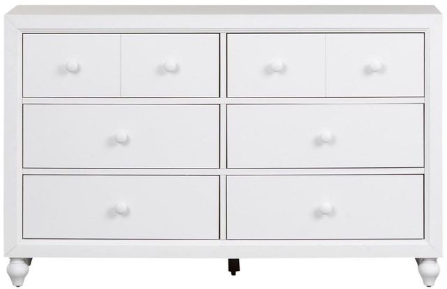 Liberty Furniture Cottage View White Youth 6 Drawer Dresser