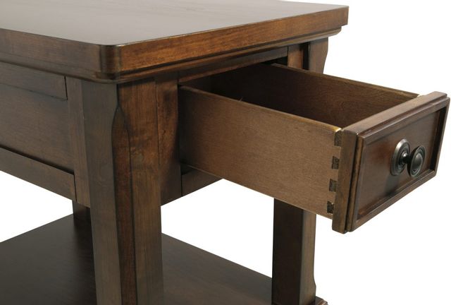 Signature Design by Ashley® Porter Rustic Brown Chair Side End Table 6