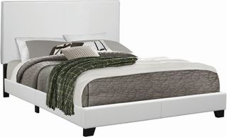 Coaster® Muave White Queen Upholstered Bed