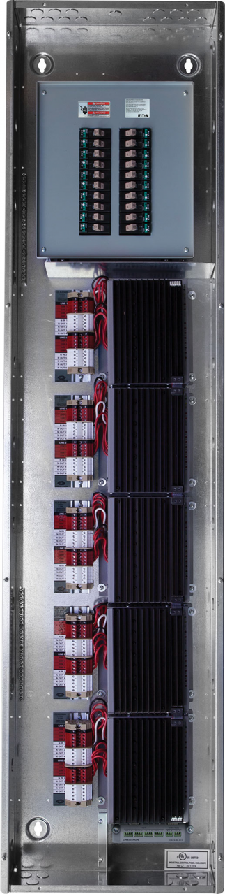 Crestron® 5 Modules High x 1 Module Wide Automation Enclosure-3 Phase 2