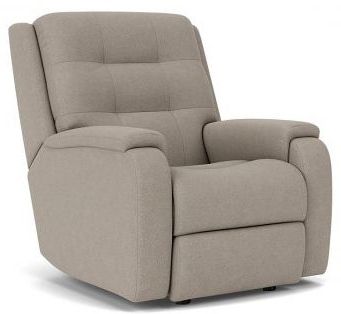 Flexsteel® Arlo Fossil Power Rocking Recliner with Power Headrest and ...