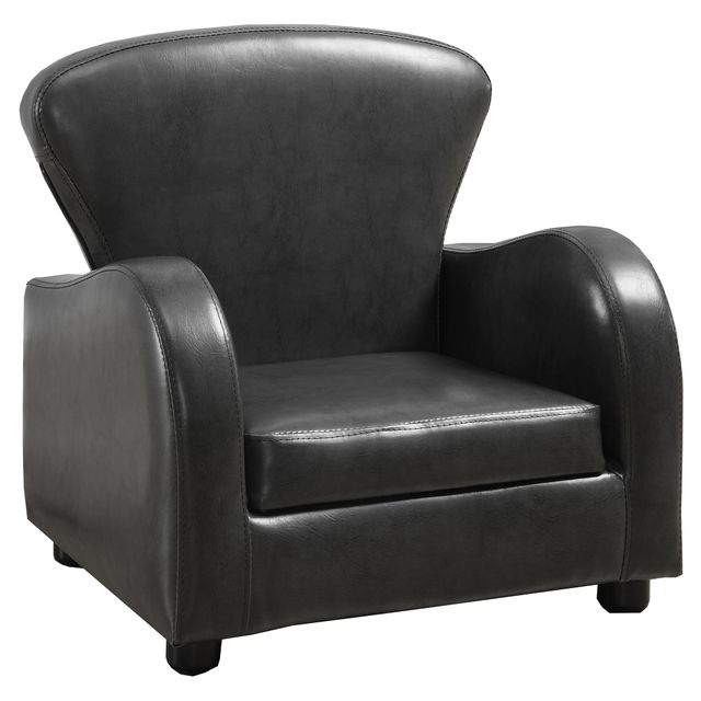 Chaise pour enfants en tissu gris Monarch Specialties®