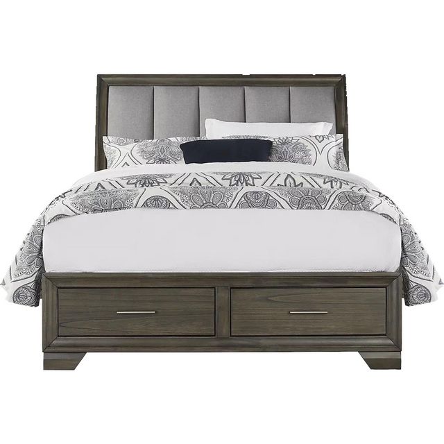 Beckwood Gray King Storage Bed, Dresser and Mirror-1