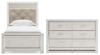 Signature Design by Ashley® Altyra 2-Piece White Twin Panel Bed Set