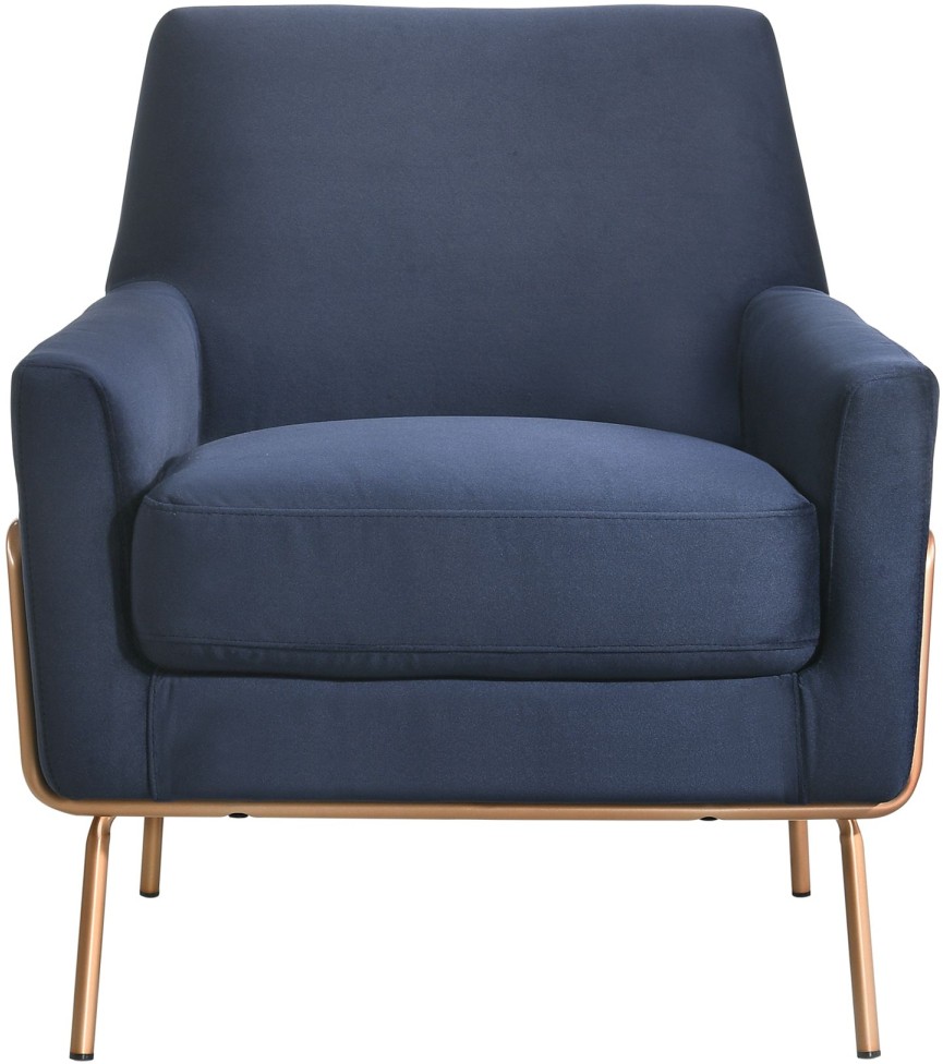 modern accent chair blue