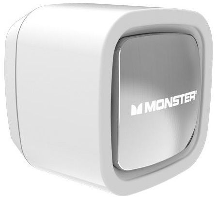 Monster® Single USB Wall Charger-White/Silver 0