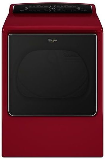 Whirlpool® Cabrio® Electric Steam Dryer-Red