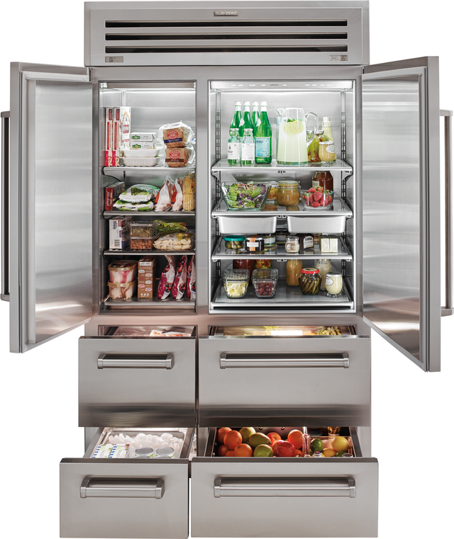Sub-Zero® Pro 32.2 Cu. Ft. Side-by-Side Refrigerator-Stainless Steel 1