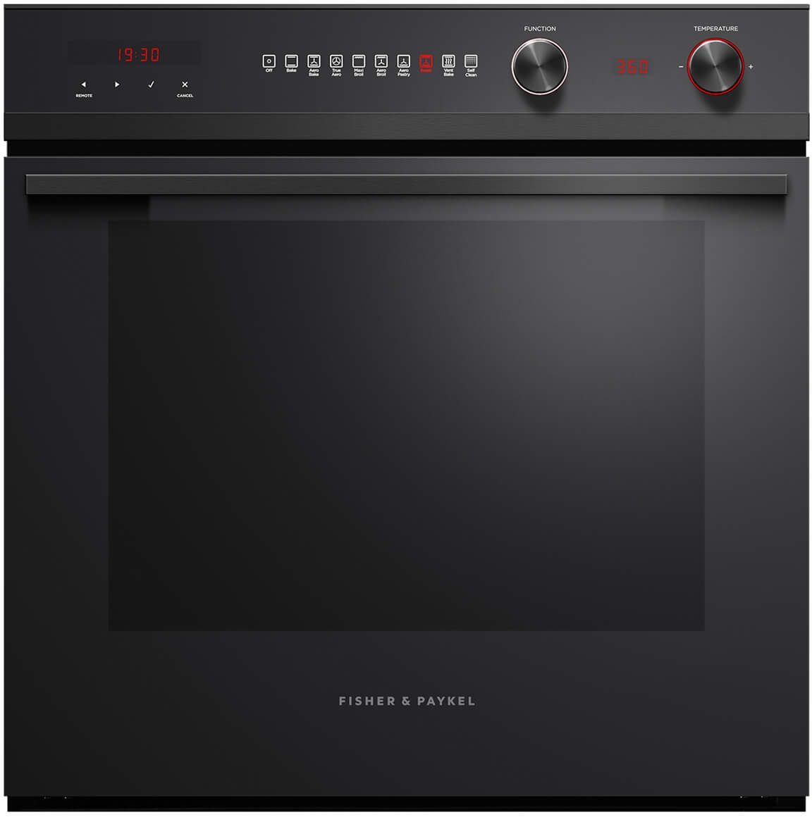 Fisher & Paykel Series 7 24" Black Electric Built In Single Oven