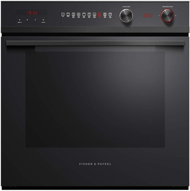 Fisher & Paykel Series 7 24" Black Electric Built In Single Oven 0