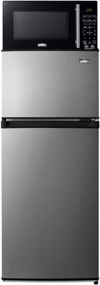 Summit® 4.5 Cu. Ft. Fingerprint Resistant Stainless Steel Compact Refrigerator with Microwave