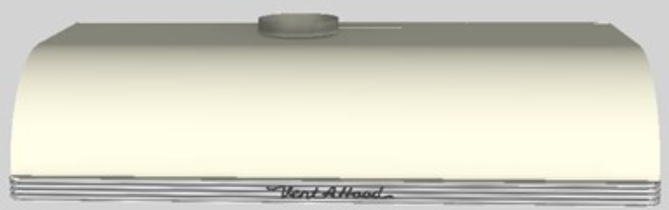 Vent-A-Hood® 42"  Retro Style Under Cabinet Range Hood-Biscuit