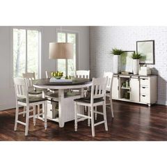 Jofran Madison County Round Counter Table & 4 Stools
