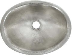 Native Trails Rolled Baby Classic Brushed Nickel Drop-In Bathroom Sink