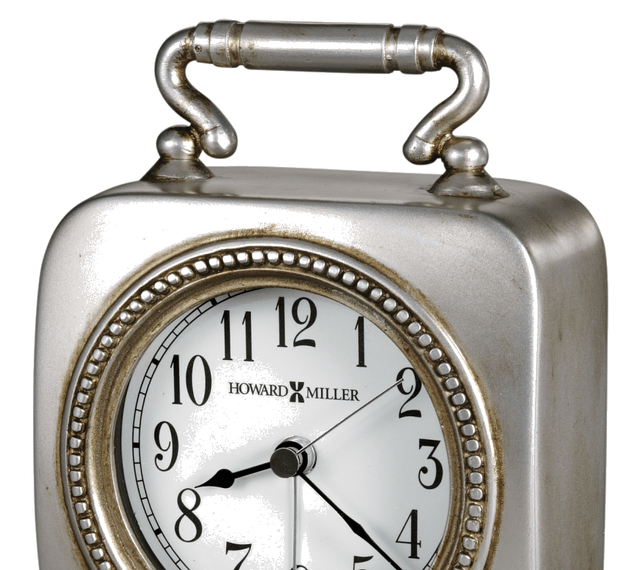 Howard Miller® Kegan Antique Pewter Tabletop Clock 1