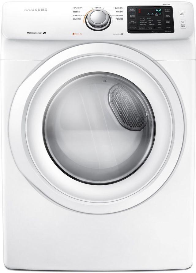 Samsung 7.5 Cu. Ft. White Front Load Gas Dryer
