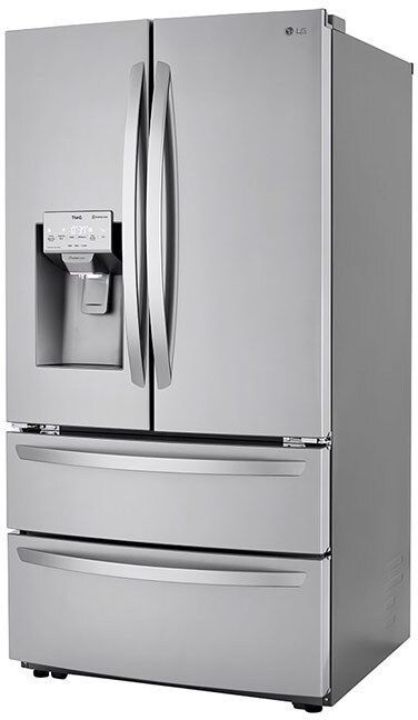 LG 22.0 Cu. Ft. Print Proof Stainless Steel Counter Depth French Door Refrigerator-3