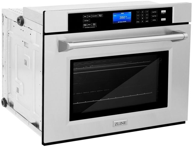 ZLINE 30" DuraSnow® Stainless Steel Electric Built In Single Wall Oven 1